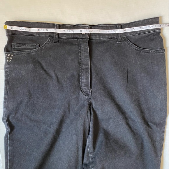 Olsen womens black straight leg Mona jeans with stretch - L/14 - Picture 10 of 14